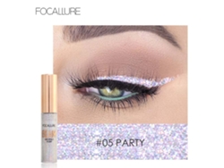 Delineador De Ojos Líquido Con Purpurina Metálica Focallure En El Tono N.° 5 Para Un Maquillaje De Ojos Brillante, Preciso Y De Larga Duración.