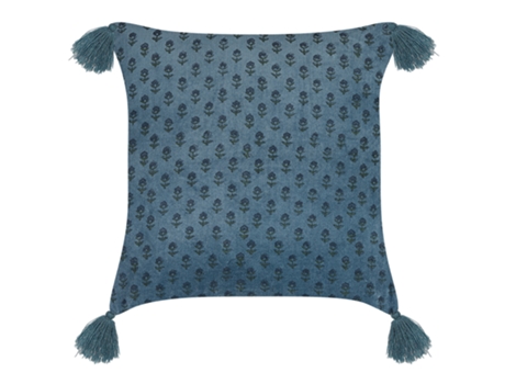 Cojín de terciopelo azul oscuro 45 x 45 cm BELIANI Ribes