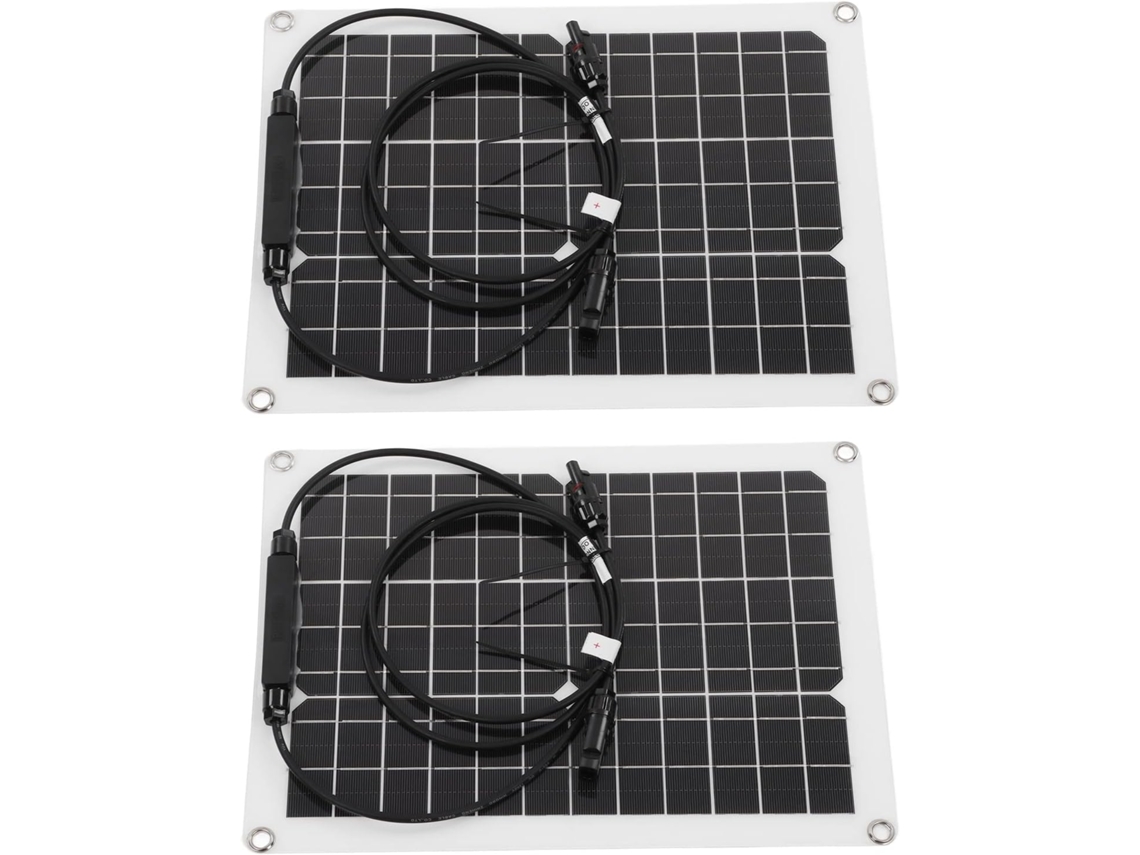 Kit De Panel Solaire En Silicio Monocristalino Etanche Et Flexible 2x15w Para Baterías 12v Rv,