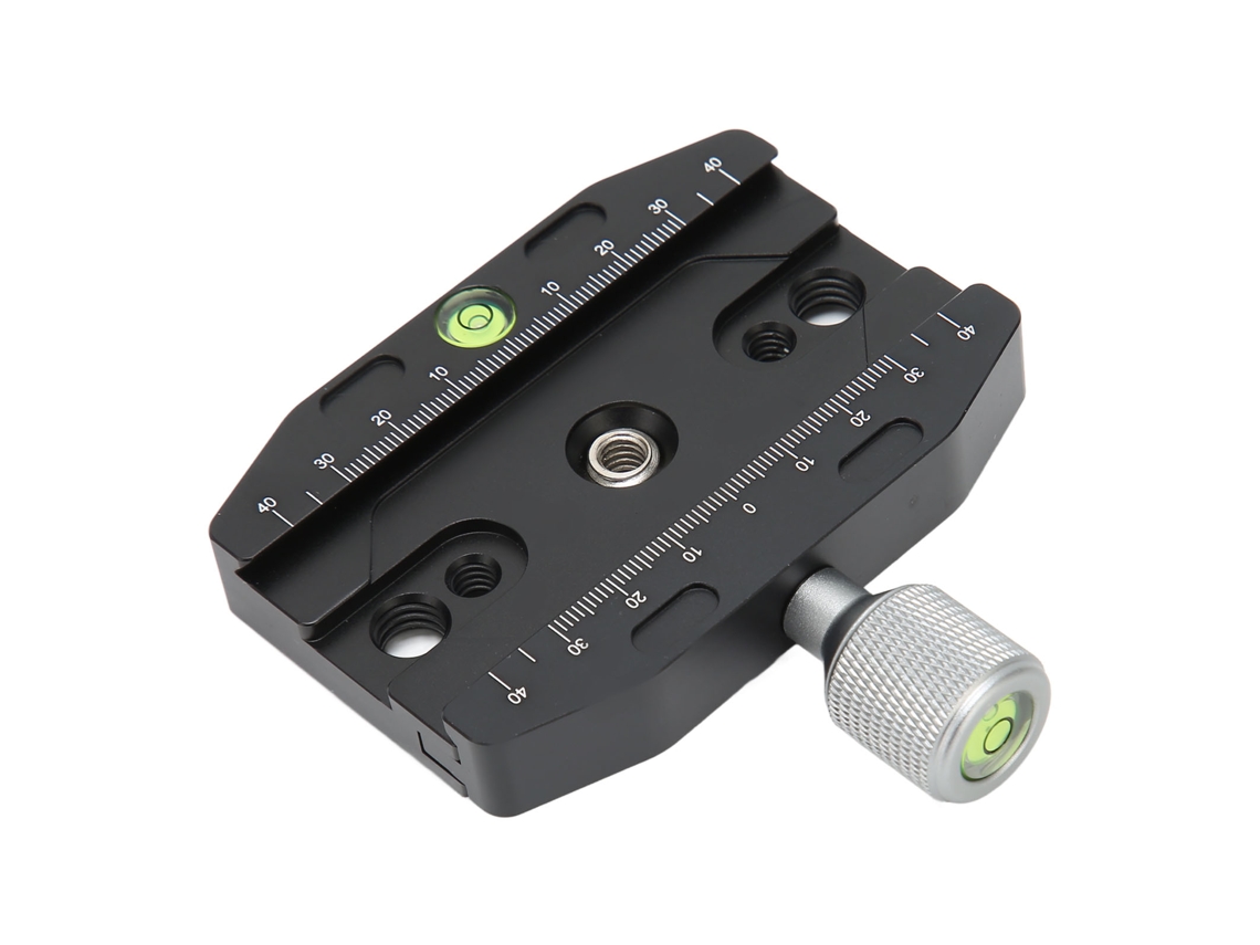 Abrazadera De Placa De Liberación Rápida Cnc Con 2 Niveles De Burbuja Para Trípode De Cámara Y Proyector