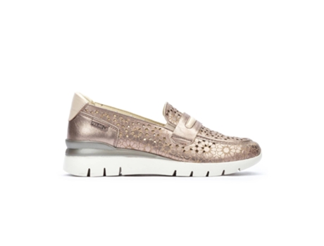 Zapatos de Mujer PIKOLINOS Mocasin Cantabria Piel Plateado (39)