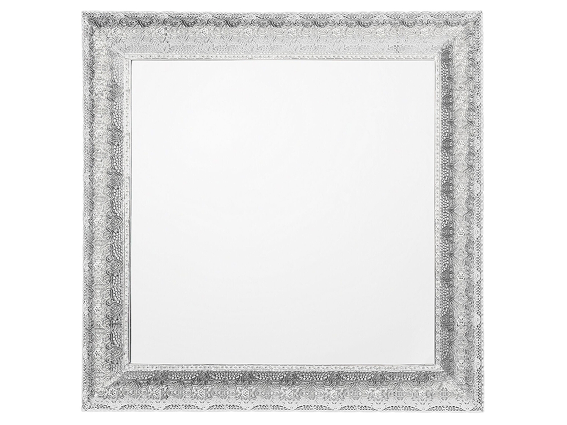 Espejo BELIANI Cavan de Hierro Plateado 65x4x65