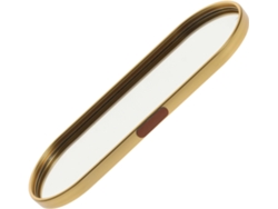 Elegante Sofisticada Bandeja Decorativa Espejo Guardar Joyas Cosméticos Fabricada Aluminio Cristal Ideal