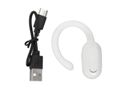 Mini Auriculares Inalámbricos Bluetooth Ajustables Con Suspensión Externa Para Deportes, Color Blanco, En Caja.