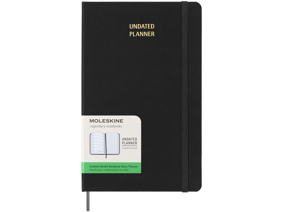 Agenda semanal L con tapa dura sin cierres ''MOLESKINE''
