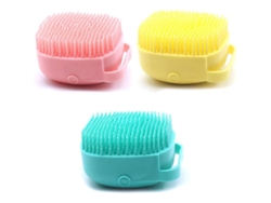 Cepillo Exfoliante Corporal Con Dispensador De Jabón Para El Baño, Cepillos Suaves, Esponja De Baño, Silicona.