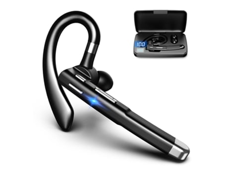Kit de manos libres Bluetooth para teléfono celular inalámbrico Bluetooth V51 con micrófono de cancelación de ruido Cvc 80 para conducir/negocios/E...