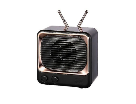 Altavoz portátil Bluetooth 5.0 inalámbrico HD Hifi Retro Tv subwoofernegro BISBISOUS