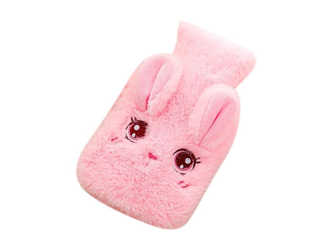Bolsa De Agua Caliente De Peluche Inyectable Invierno Con Conejo Lindo Pvc Anti-explosión Lavable