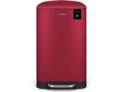 Cubo de Basura LES COLLECTORS N°722 (Rojo - Acero Inoxidable - 30 L)