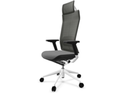 Silla de Escritorio Ergonomica Ejecutiva ACTIU Tnk Flex White & Black (67,5x67,5x110,5 - 127,5cm)