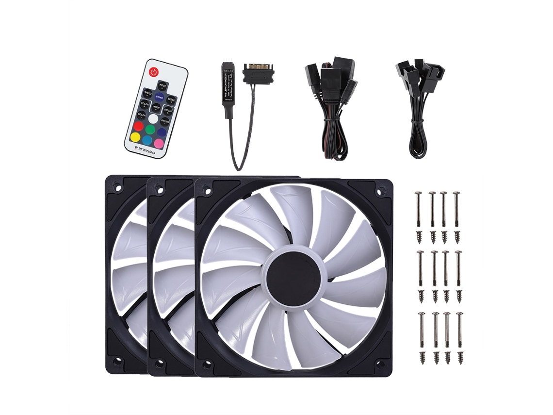 Id-cooling Xf 12025-rgb Trio Led Ventilador De Chasis 4pin Pwm Control De Temperatura Ventilador Rgb Refrigerador Radiador De Ordenador