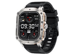 Reloj Inteligente con Deportes Uso al Aire Libre Llamadas Bluetooth Frecuencia Cardíaca Oxígeno en Sangre Monitoreo del Sueño Negro YEMAESRE