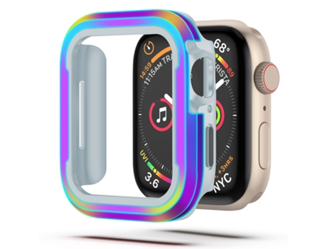 Apple Watch Series 6/5/4/SE 40 mm Aleación de aluminio + Funda protectora TPU 2 en 1 (iridiscente)