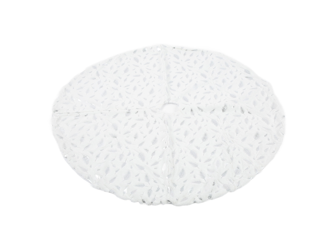 Falda De Árbol De Navidad Blanca Suave Y Elegante Para Decoración De Navidad En Dormitorio, Bar Y Oficina