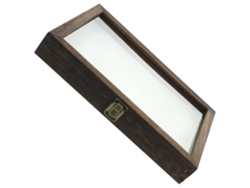 Caja para especímenes de insectos de madera de pino, 31 x 22 x 4 cm, con vitrina de panel blanco. SFUSHOS