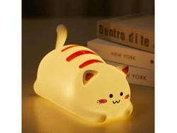 Luz Nocturna De Gato Para Niños Linda Luz Nocturna De Silicona Con 2 Niveles De Brillo Lámpara Recargable Kawaii Para Habitación Niñas Y Yizhood