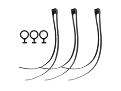 3 Correas De Nailon Autoblocantes Con Anilla De Tracción Para Equipos Deportivos Al Aire Libre Cs Restraint Negras