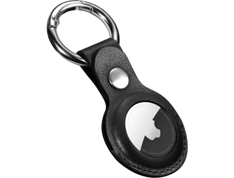 Carcasa Apple ICARER Airtag Leather Negro