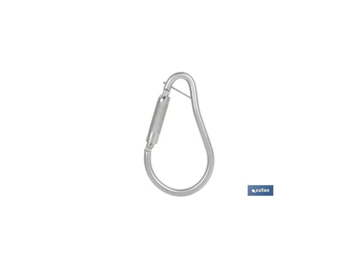 Gancho Con Bloqueo Automático De Alta Resistencia Y Seguridad 234x134xø14mm Fabricado En Acero (23 Kn De Resistencia)