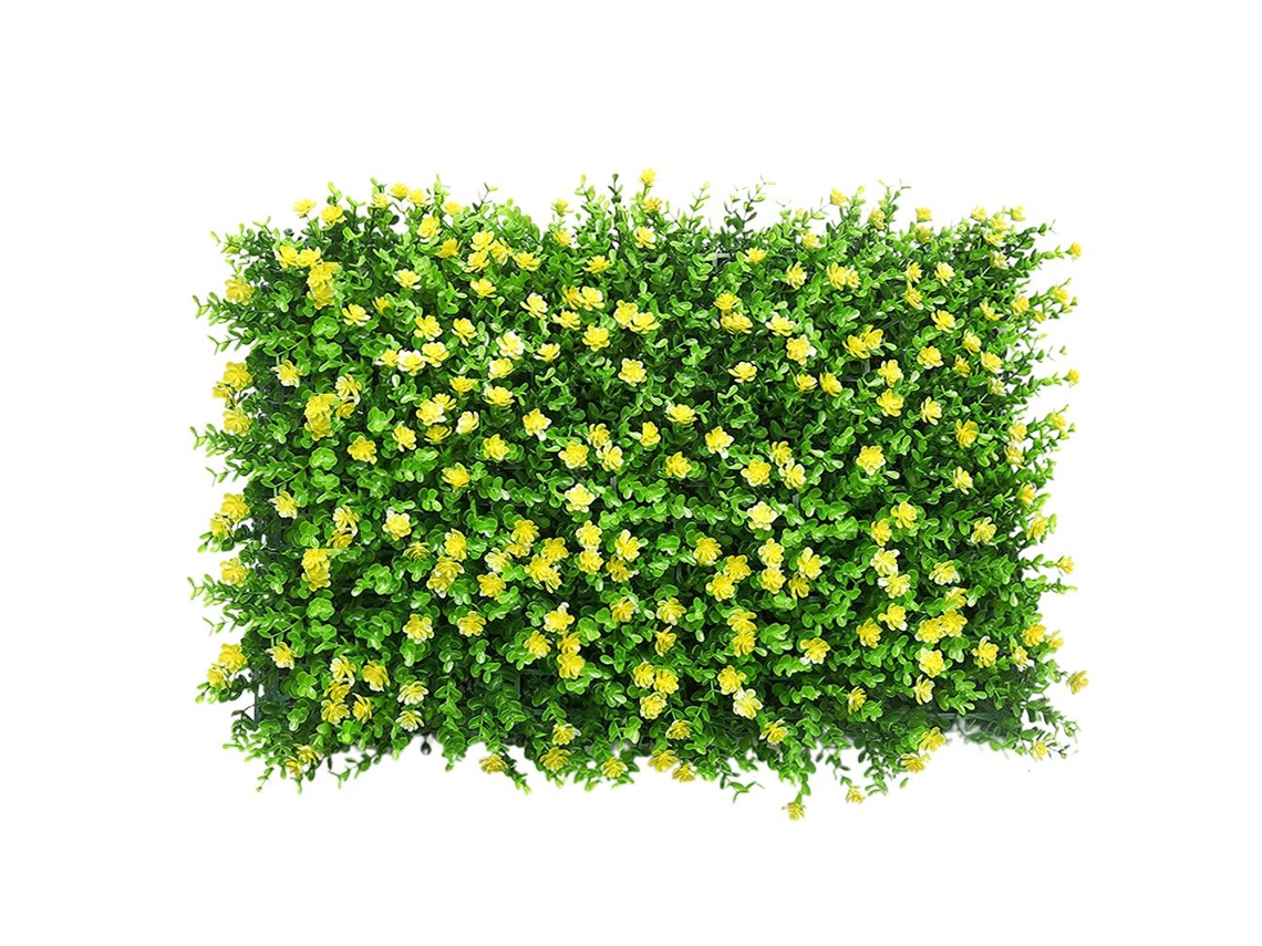 Seto De Césped Artificial Cerrado Para Decoración De Jardín Y Patio Con Fácil Instalación.