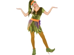 Disfraz de Mujer DISFRAZZES Duende Verde Y Naranja (Talla: S)