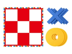 Juego de ajedrez de fiesta Toe Nought and Crosses Red y Slowmoose