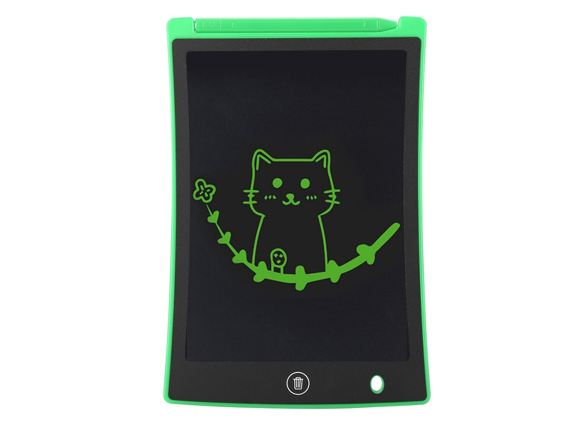 Tableta de escritura digital de 8,5 pulgadas con pantalla LCD para dibujar, tomar notas y negocios. Verde.