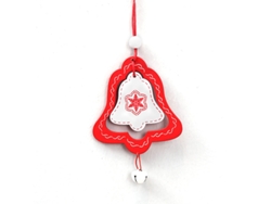 Campanas De Madera Para Decoración Navideña, Estrella Para Árbol De Navidad, Regalo De Navidad - 6 Piezas