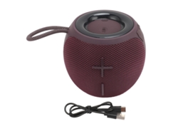 Alto-falante Portátil Bt 5.3 Ipx4 Impermeável 15w Som Estéreo Wireless Para Exterior Viagem Roxo