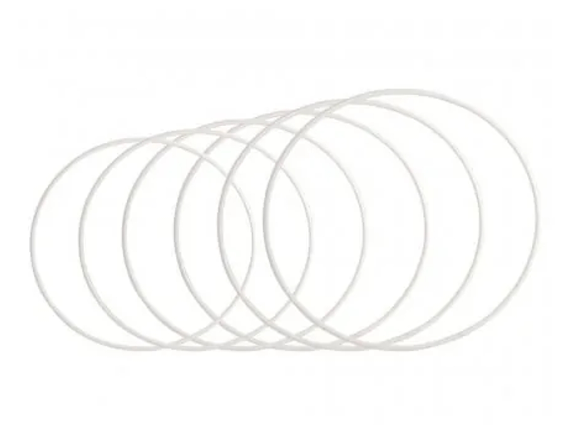 Aro de Gimnasia Rítmica AMAYA Blanco (80 cm)
