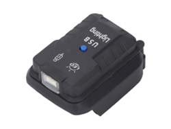 2026-linterna Led Inalámbrica 18v 100lm Con 2 Puertos Usb Y Convertidor De Batería Para Bl1850