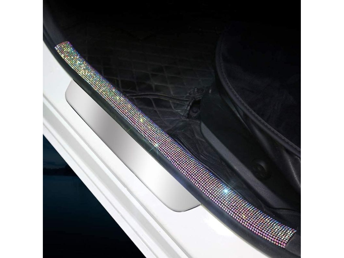 Protector De Parachoques Trasero Universal Diy De Goma Cristal Anti-rayas Para Coche