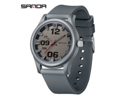 Reloj De Cuarzo Estilo Coreano Para Estudiantes (gris), Esfera 3d Creativa, Resistente Al Agua.