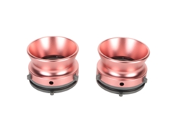 2 Adaptadores De Eje Nab De 1/4" Y 10 Pulgadas Para Grabadora De Cinta Akai Teac Revox B67 - Aluminio Rosa
