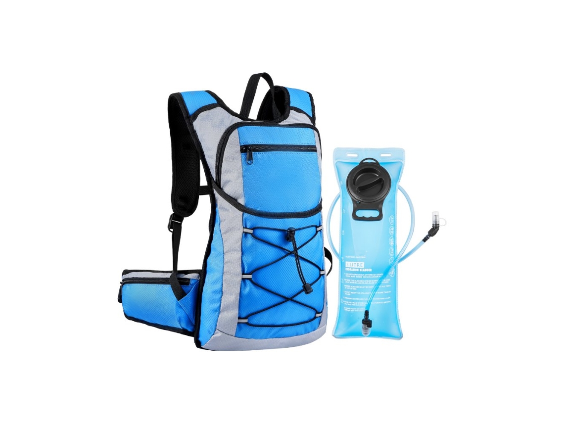 Mochila de hidratación de 15L con bolsa de agua de TPU de 3L, impermeable y ergonómica Tekmaquinas