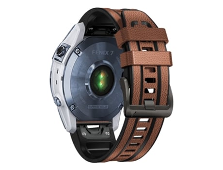 Correa de Silicona liberación rápida 26mm para Garmin Tactix 7 Pro/Fenix 7X/Fenix 6X Pro - castaño