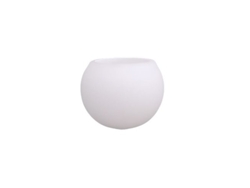 Tulipa Cristal Mini Opal Blanco Mate Bola 4 5X3 5 Cm LTDE