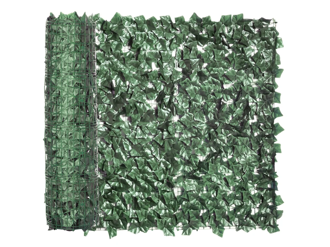 Seto artificial verde para mayor privacidad, 300x100cm, UV VELTRIX