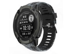 Pulseira De Silicone Com Estampa Camuflada Para Smartwatches De Aventura Ao Ar Livre.
