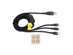 Cable De Datos (carga Rápida 2-a-3 100w) Serie Flash Cable De Carga Multipuerto Usb Tipo C A Micro Lightning Tipo C