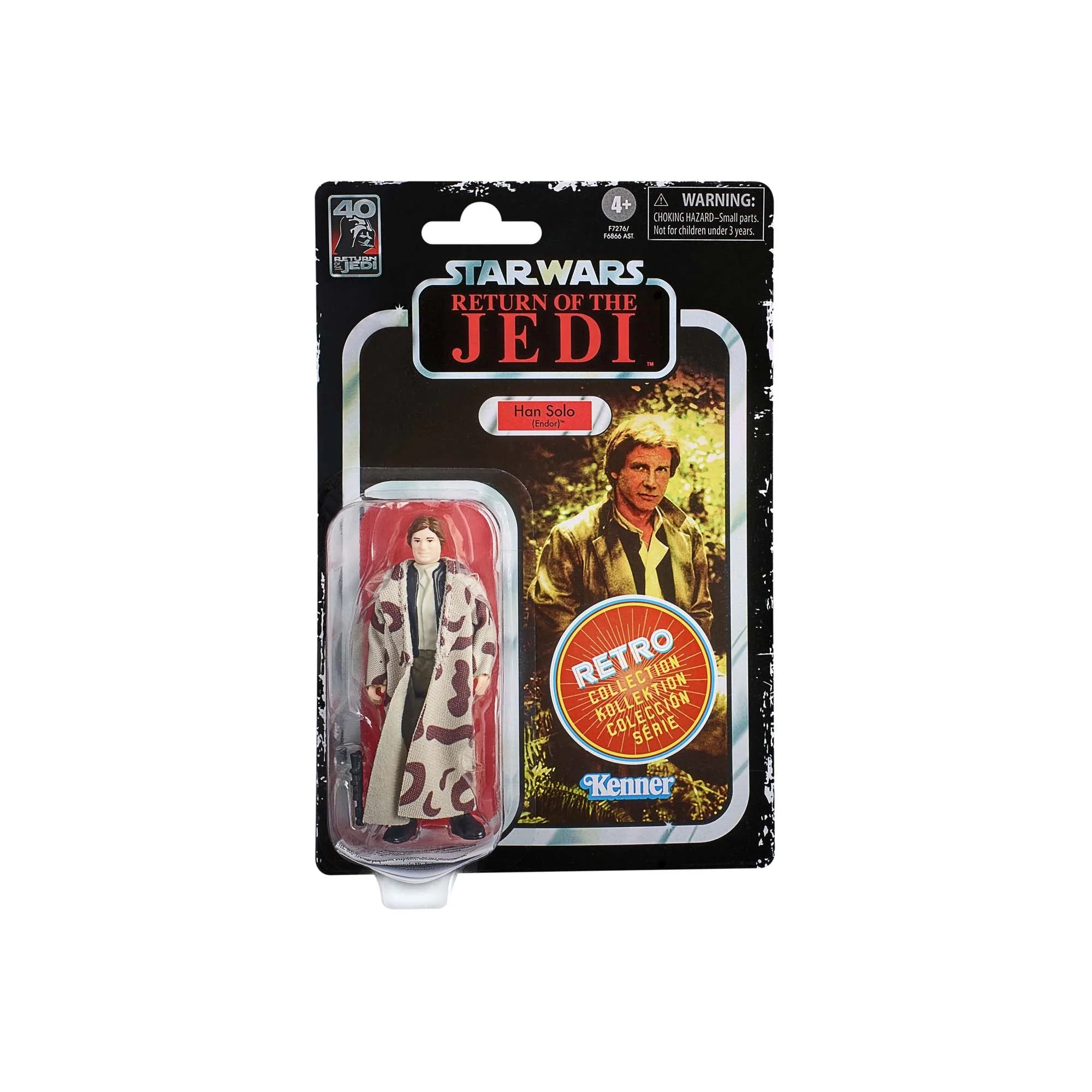 Figura de Acción STAR WARS Retro Collection Han Solo - Endor- , Return of The Jedi (Edad Mínima: 4 años)
