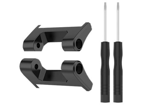 Correa de reloj inteligente para Amazfit T-Rex / T-Rex Pro / Ares 1 par de conectores de metal de 22 mm (negro)