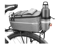 Bolsa para bicicleta Yizhood de 10 l, ideal como accesorio de ciclismo para hombre (gris)