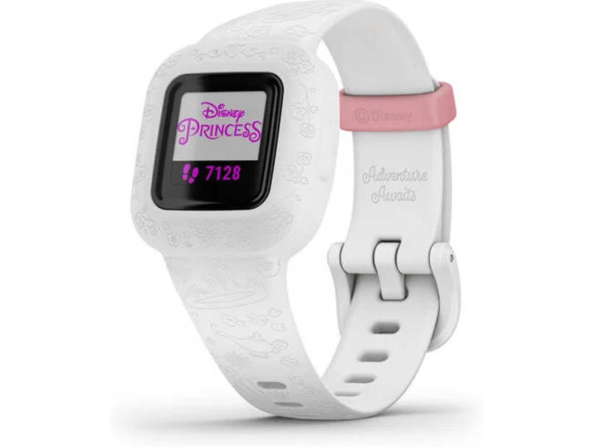 Pulsera deportiva GARMIN Vivofit jr 3 Princesas Disney (Bluetooth - Hasta 1 año de autonomía - Blanco)