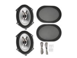 2 Altavoces Coaxiales Para Coche De 380 W Y 5x7 Pulgadas Con Disipador De Calor Y Cables.