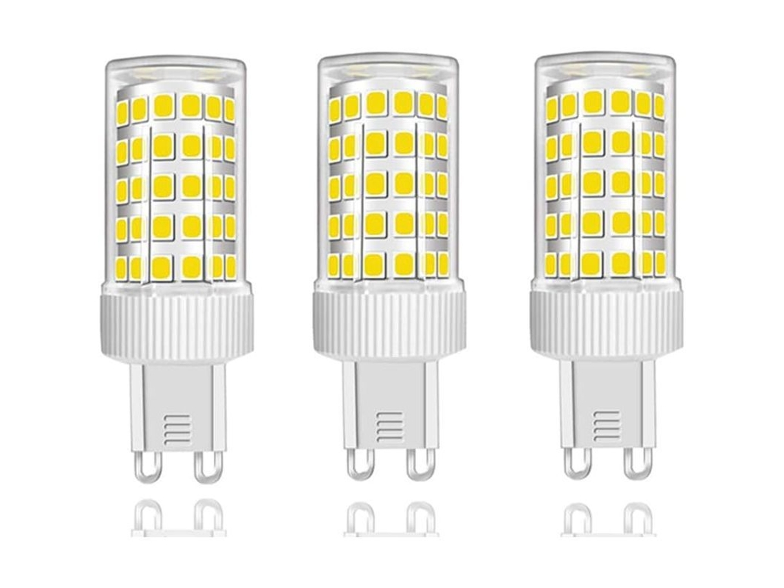Paquete De 3 Bombillas Led G9 De 10 W, Equivalentes A 150 W, 1000 Lm, Luz Blanca Fría De 6000 K, No Regulables.