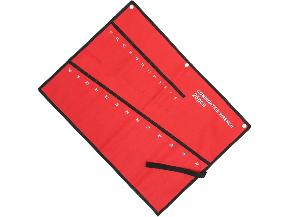 Bolsa Enrollable Para Herramientas Con 25 Compartimentos En Tela Oxford, Organizador Práctico Para Electricistas.