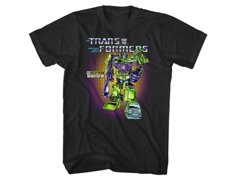 Camiseta ROCKINSTONE de Transformers Devastator Box Art (S)