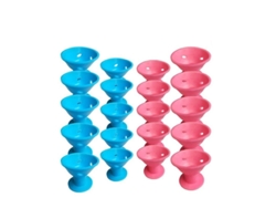 Bigotes De Silicona Para El Cabello, Bigotes Nocturnos, 20 Unidades, Bigotes Suaves, No Dañan El Cabello, Reutilizables.